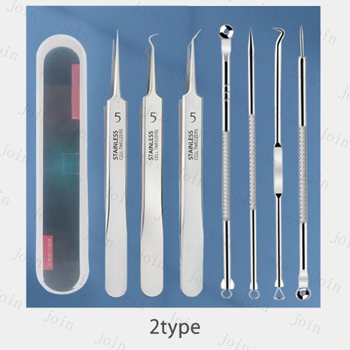 毛穴ケア専用キット (br135) 日本国内当日発送 7本セット 角栓取り 毛穴 毛抜き ピンセット 小鼻 黒ずみ ニキビ取り コメドプッシャー 黒ずみ取り スキンケア |  | 05