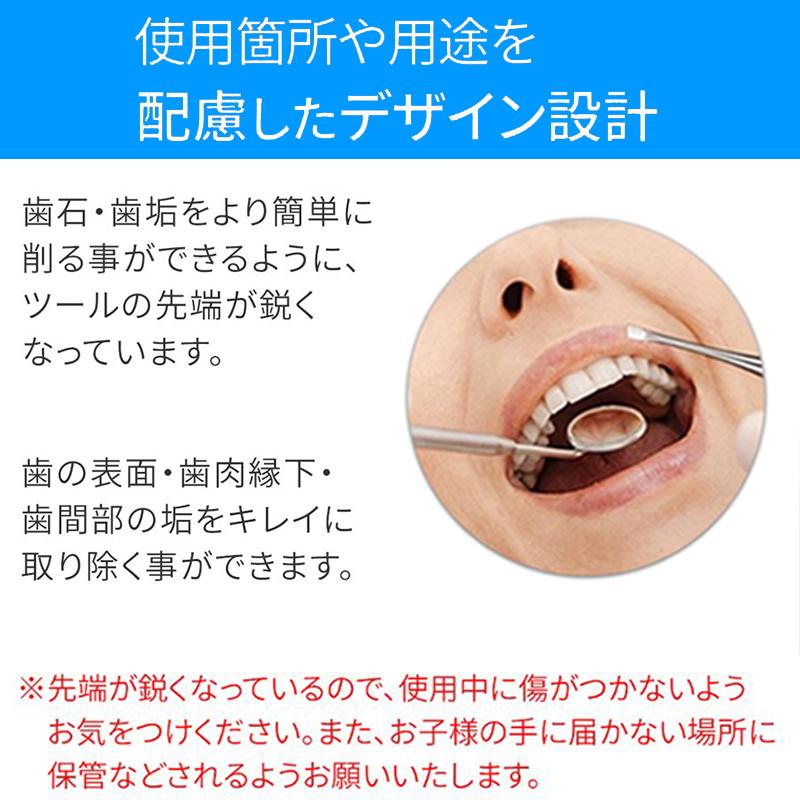 Br13 高級感6本セット歯石取り器具 自宅用 デンタルツール 歯間 ヤニ 歯垢取り 口臭予防 しこう取り 歯石取り器具 歯用ツール 歯石削り Br13 ジョインショップ 通販 Yahoo ショッピング