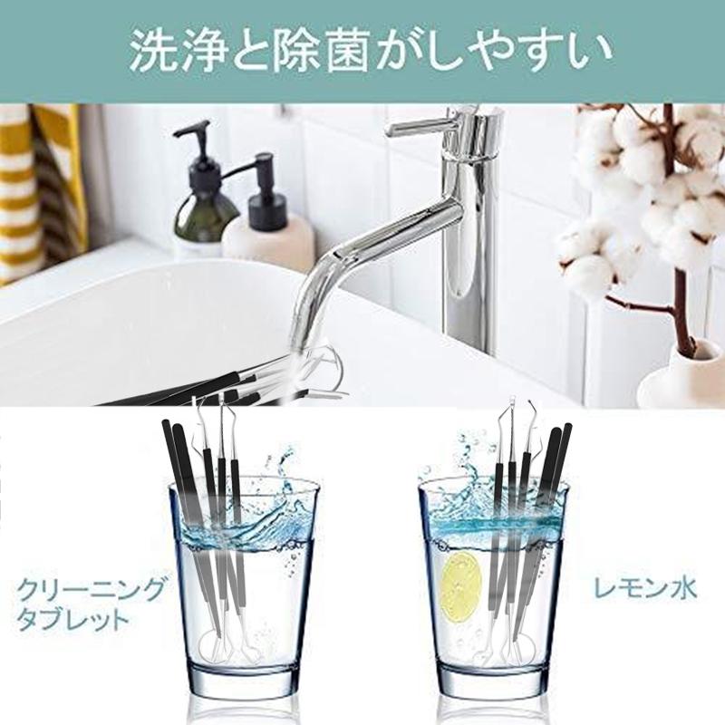 6本セット 歯石取り器具 日本国内当日発送 自宅用 デンタルツール 歯間 ヤニ 歯垢取り 口臭予防 しこう取り 歯石取り器具 歯用ツール 歯石削り 高級感 #br13 |  | 07