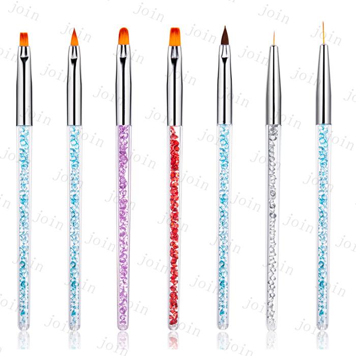 L&J　ネイル筆7本 ネイルブラシ 日本国内当日発送 7本セット ジェルネイル ブラシ