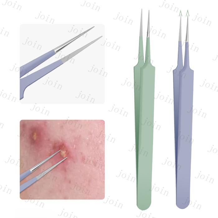 毛穴ケア専用キット 日本国内当日発送 5本セット ニキビ取り ピンセット 毛抜き コメドプッシャー 角質除去 角栓 除去 ニキビ跡 ステンレス製 #br152 |  | 06