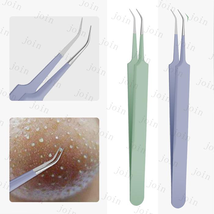 毛穴ケア専用キット 日本国内当日発送 5本セット ニキビ取り ピンセット 毛抜き コメドプッシャー 角質除去 角栓 除去 ニキビ跡 ステンレス製 #br152 |  | 07