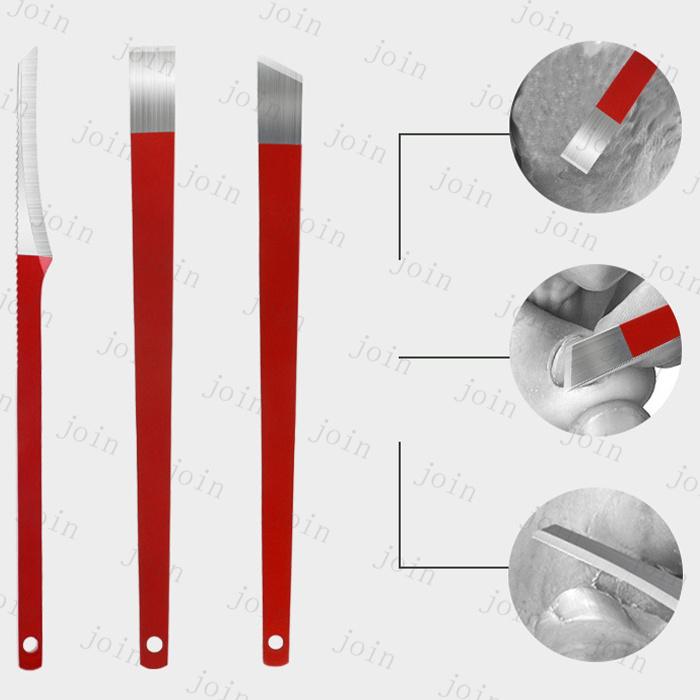 ペディキュアナイフ (br173#) 日本国内当日発送 2color 4本セット 甘皮カッター 爪垢取り ゾンデ ステンレス 角質取り フットケア 巻き爪 甘皮処理 厚い爪 足 |  | 10