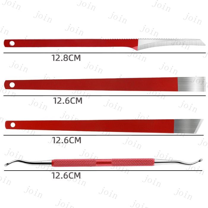 ペディキュアナイフ (br173#) 日本国内当日発送 2color 4本セット 甘皮カッター 爪垢取り ゾンデ ステンレス 角質取り フットケア 巻き爪 甘皮処理 厚い爪 足 |  | 12