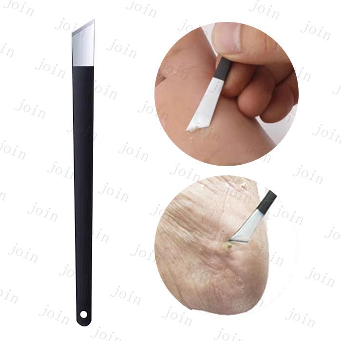 ペディキュアナイフ (br173#) 日本国内当日発送 2color 4本セット 甘皮カッター 爪垢取り ゾンデ ステンレス 角質取り フットケア 巻き爪 甘皮処理 厚い爪 足 |  | 07