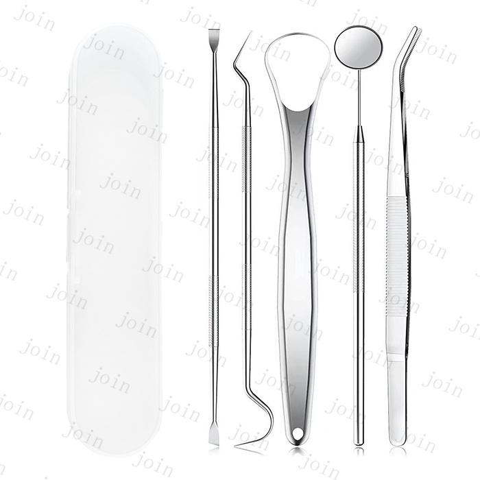 歯石取り 日本国内当日発送 5点セット オーラルケア 舌みがき タングスクレーパー 歯 ヤニ取り しこう取り デンタルケア プロ用 ステンレス 歯鏡 #br184 |  | 01
