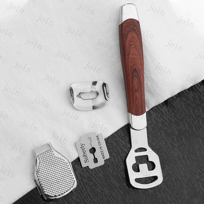 フットケア 日本国内当日発送 3点セット 角質ケア 角質削り 角質除去 魚の目 ウオノメ かかと 足裏 替刃付き ステンレス製 ツルツル 角質除去 #br188 |  | 05