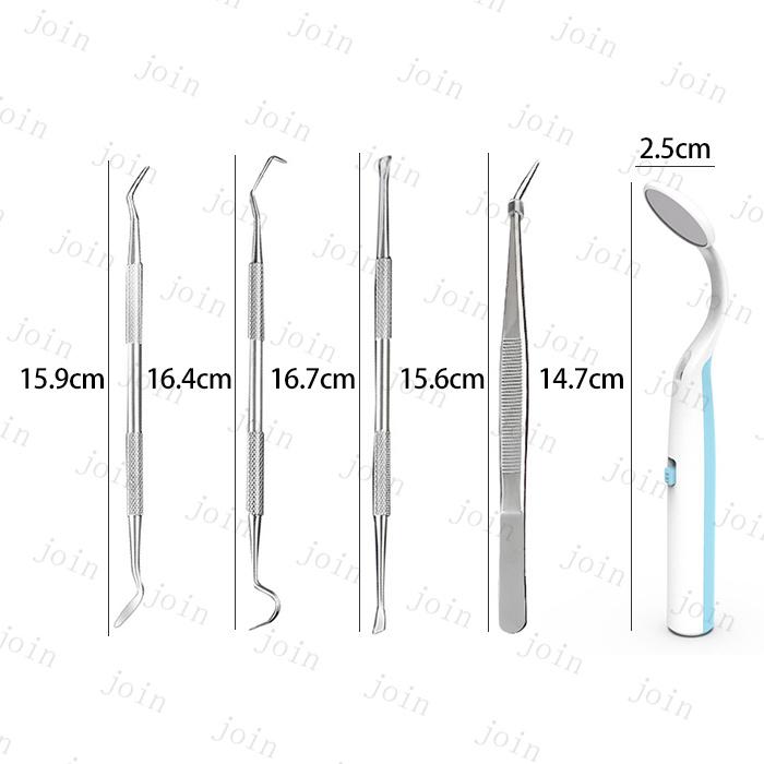 歯用ツール 日本国内当日発送 6本セット 口腔ケアツール 歯石削り デンタルケア 歯間 ヤニ 歯垢 口臭 予防 しこう取り 口内ケア 抗菌 ステンレス #br189 |  | 11