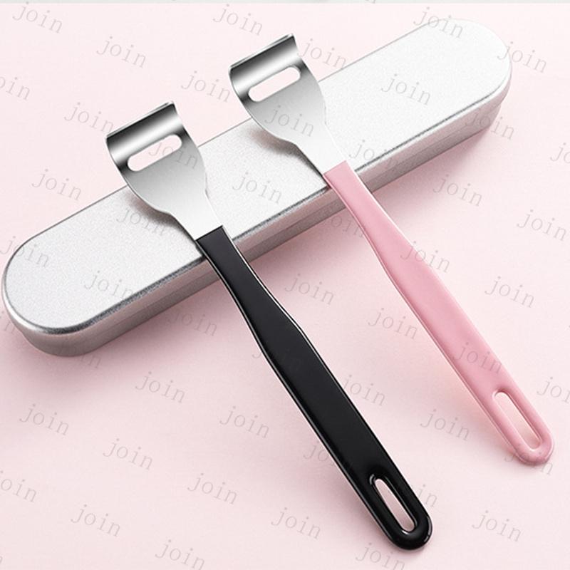 br196#舌クリーナー 日本国内当日発送 2type 2本セット 舌みがき タンスクレーパー 舌ブラシ 携帯用 ステンレス製 口内ケア 舌磨き 専用ケース付き 舌苔除去 |  | 07