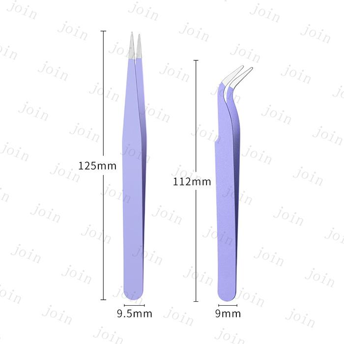 ピンセット 2本セット マカロン カラー 日本国内 当日発送 極細 先