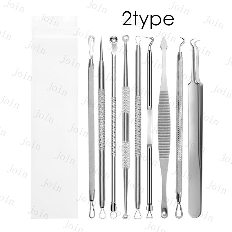 br225#毛穴ケアセット 日本国内当日発送 9本セット 2type 角栓 ピンセット ニキビ 角質取り ニキビケア 毛抜き ニキビ取り 角質除去 いちご鼻 ケース付き 黒ずみ |  | 05