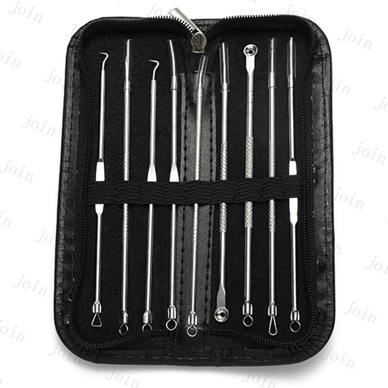 br227#ニキビ取り 道具 日本国内当日発送 9本セット 2type 毛穴ケア 韓国 毛抜き 高級 角栓取り コメドプッシャー ニキビ針 ステンレス いちご鼻 専用ケース付き |  | 05