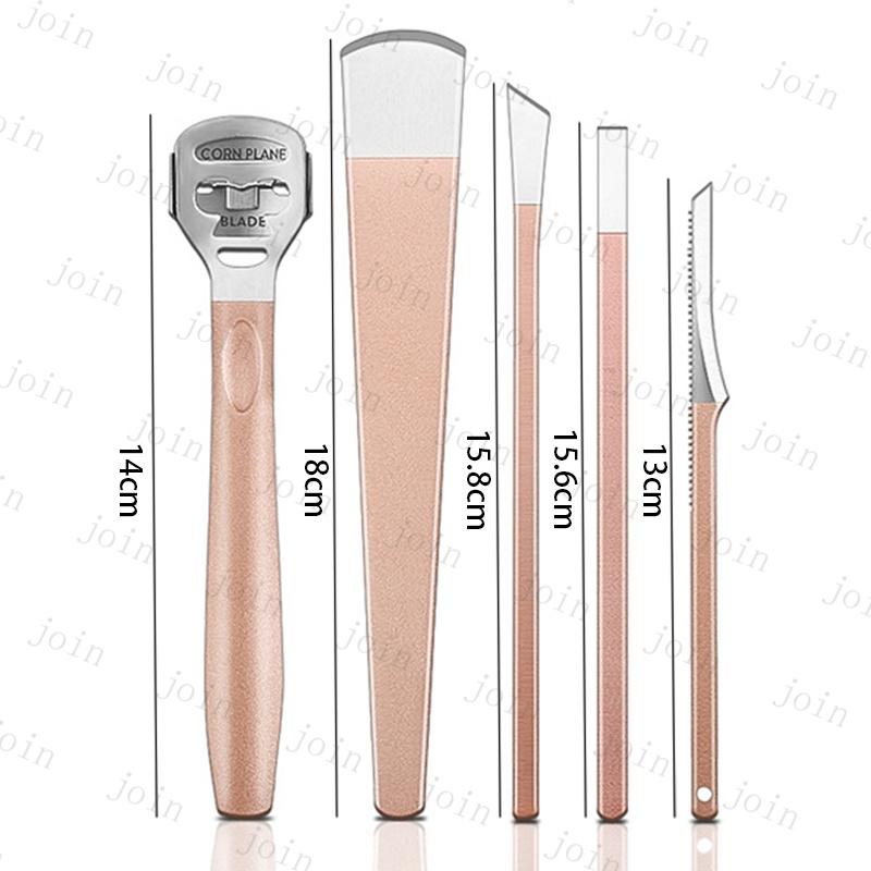 br239#ペディキュアナイフ 当日発送 5本セット 2type 平刃ナイフ 角質取り ステンレス ネイルケア 甘皮処理 フットケア 爪切り マニキュア グルーミングセット |  | 08