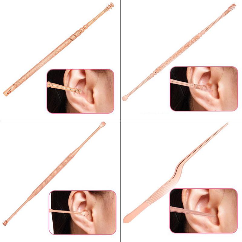 6本セット耳かき みみかき LEDライト耳掃除 専用ケース付き ステンレス製 自宅用 ポイント消化  耳かき ライト付き #br23 |  | 04