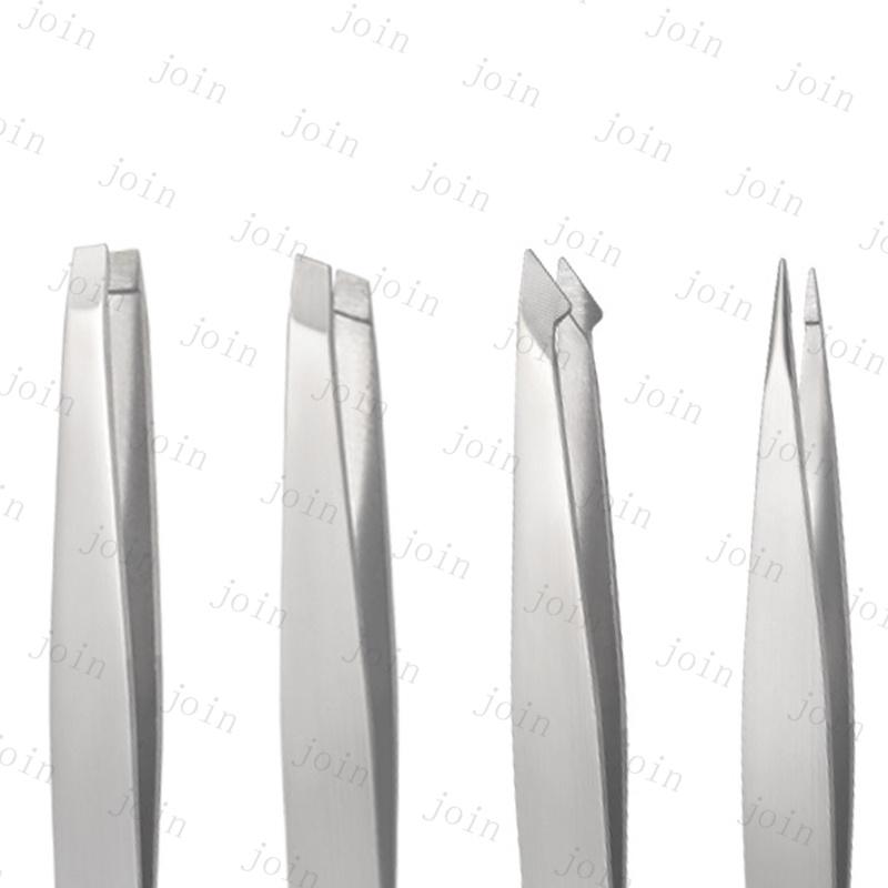 br242#毛抜き 4本セット 当日発送 2type ピンセット ムダ毛 眉毛 処理 収納ケース付き メイク道具 身だしなみ フェイスケア 先平 ステンレス製 先細 ツィザー |  | 06