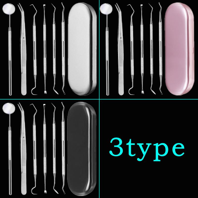 6本セット 歯石取り器具 自宅用 デンタルツール 専用ケース付き 歯間 ヤニ 歯垢取り 口臭予防 しこう取り 歯石取り器具 歯用ツール 歯石削り #br35 |  | 01