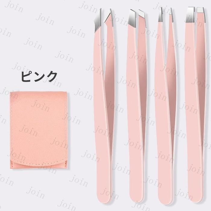 ピンセット 4本セット (#br38) 日本国内当日発送 5color 毛抜き 毛抜 眉毛抜き 先平 先斜め 先細 ステンレス製 コンパクト 携帯便利 精密ピンセット ケース付き |  | 08