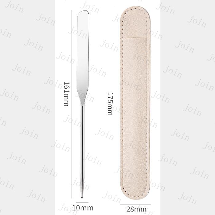 スパチュラ メイク br39# 日本国内当日発送 ファンデーションスパチュラ 攪拌棒 ステンレス メイクツール 化粧品混合 ネイルツール セルフネイル 収納ケース付き |  | 16