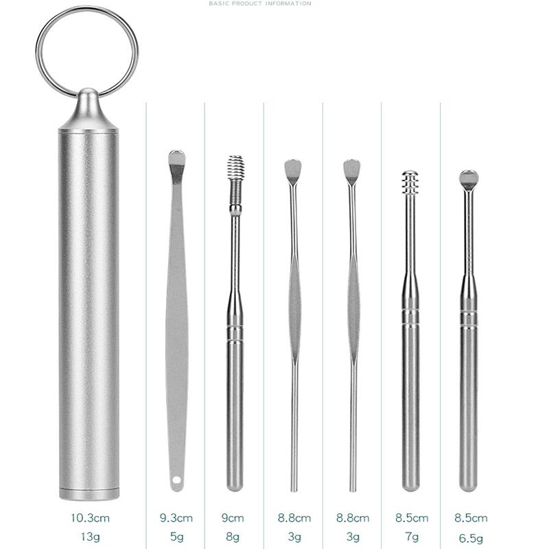 6本セット耳かき 便リ みみかき 耳掃除 耳かきピンセット精密 専用ケース付き ステンレス製 自宅用 ポイント消化 #br44 |  | 07