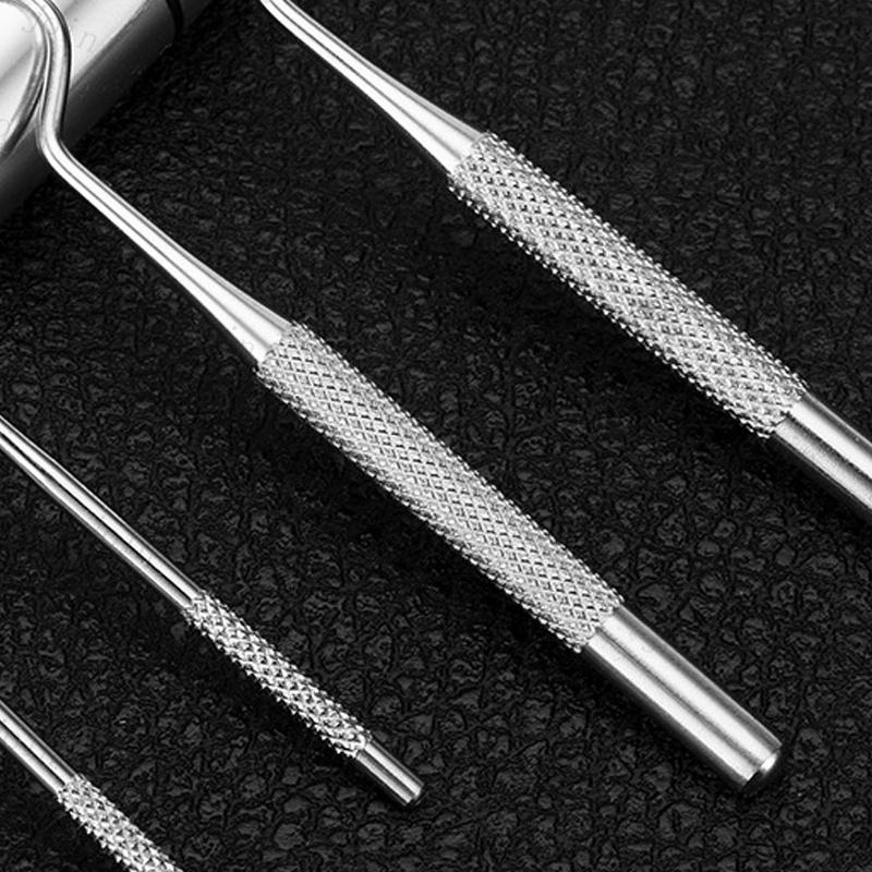 br46#歯石取り器具 日本国内当日発送 ミニ デンタルケア 5本セット ケース付き 2type 歯用ツール デンタルツール ステンレス製 ヤニ 歯垢取り 口臭予防 歯石取り |  | 10