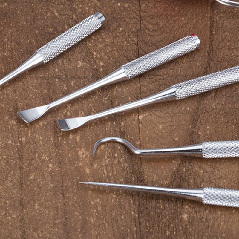 br46#歯石取り器具 日本国内当日発送 ミニ デンタルケア 5本セット ケース付き 2type 歯用ツール デンタルツール ステンレス製 ヤニ 歯垢取り 口臭予防 歯石取り |  | 11