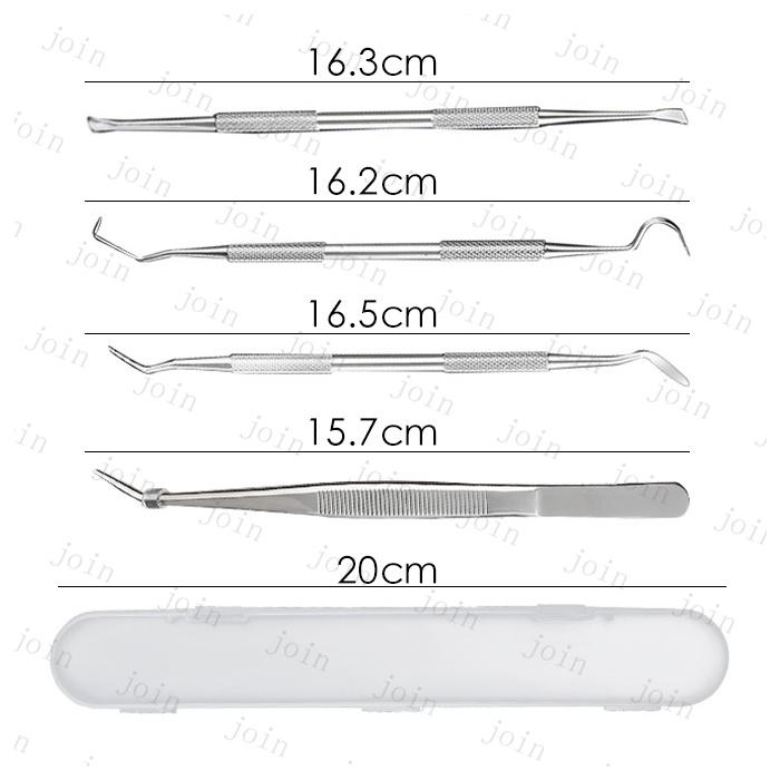 4本セット (#br48) 歯石取り器具 日本国内当日発送 デンタルツール 自宅用 ステンレス製 歯間 ヤニ 歯垢取り 口臭予防 歯石取り スケーラー 歯石取り ケース付き |  | 09
