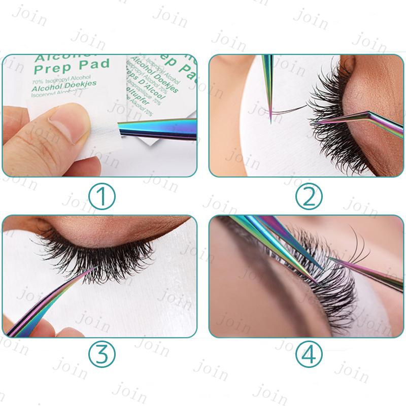 まつげエクステ専用 (br55#) 日本国内当日発送 5type 2本set 化粧 道具 美容 収納ケース付き 専用ツイーザー軽量 ステンレス セルフマツエク |  | 09