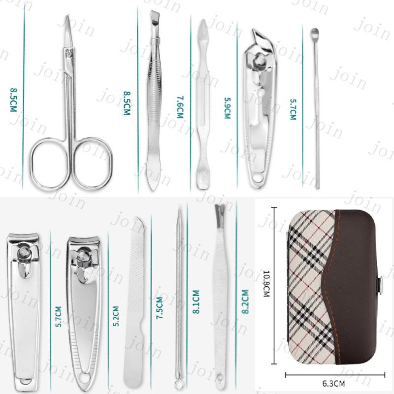 身だしなみセット 日本国内当日発送 10本セット 眉用ハサミ 毛抜き ステンレス製 ネイルケア 爪切り 甘皮ケア  甘皮取り 多機能ケース 旅行 ケース付き #br63 |  | 05