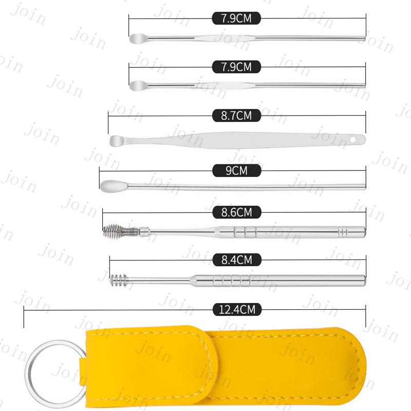 6点セット 耳かき 日本国内当日発送 耳掃除 耳用 手入れ 耳くそ 耳垢 クリーナー スパイラル プロ仕様 ステンレス製 耳掻き イヤークリーナー ケース付き #br69 |  | 10