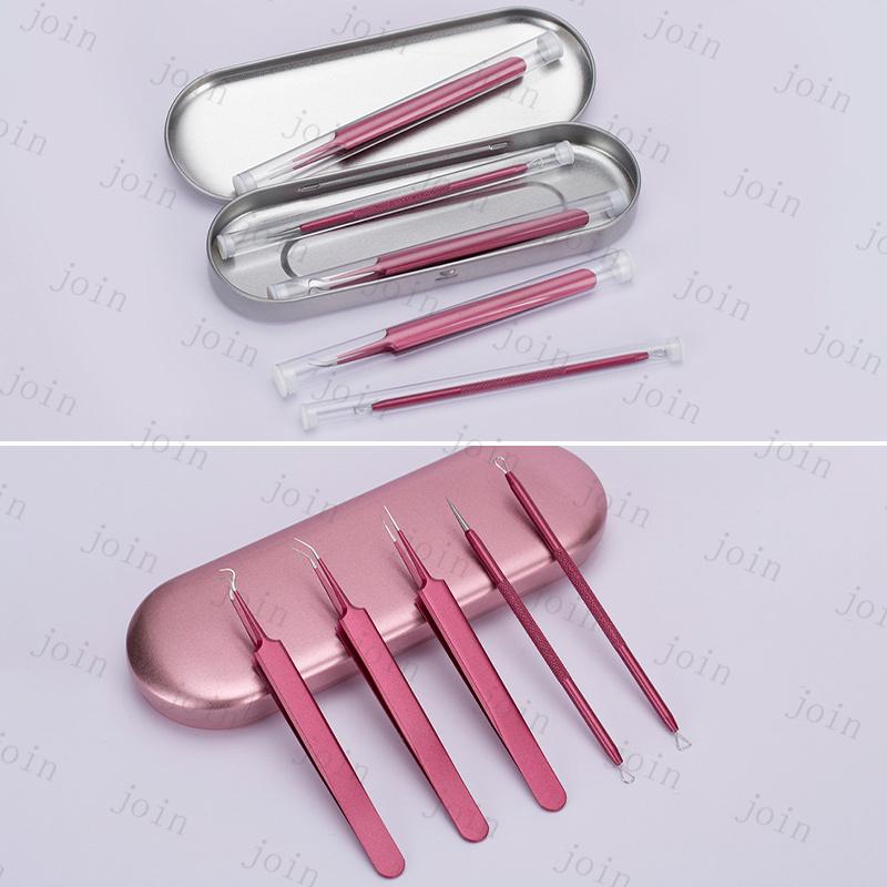 5本セット ニキビ取り 日本国内当日発送 角栓 取り 精密 ピンセット 角栓プッシャー 抗菌 ステンレス 毛穴ケア 角質除去 ニキビケア いちご鼻 #br73 |  | 07