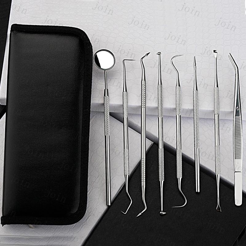 歯石取り器具 日本国内当日発送 8本セット 歯石削り デンタルケア ツール ステンレス製 歯垢 スケーラー 口臭 予防 歯石を自分で取る 歯用ツール #br75 |  | 02