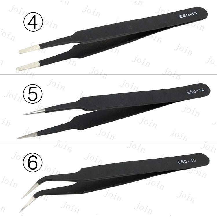 精密ピンセット 日本国内当日発送 6本セット 極細ピンセット ネイルアート デコ ストレートタイプ アクセサリー工具ツール ワシ口タイプ マツエク#br97 |  | 05