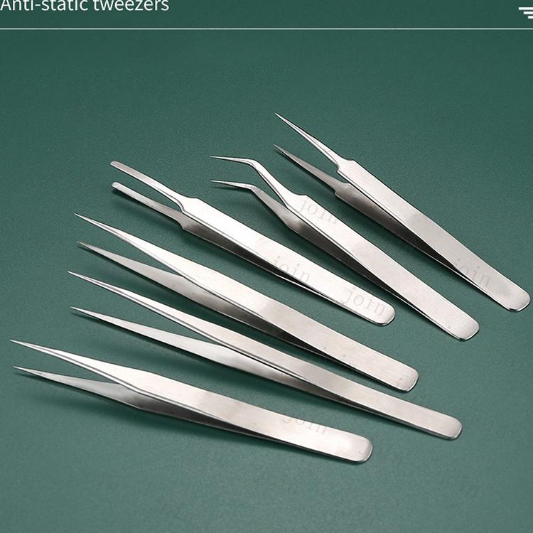 精密ピンセット 日本国内当日発送 6本セット 極細ピンセット ネイルアート デコ ストレートタイプ アクセサリー工具ツール ワシ口タイプ マツエク#br97 |  | 08