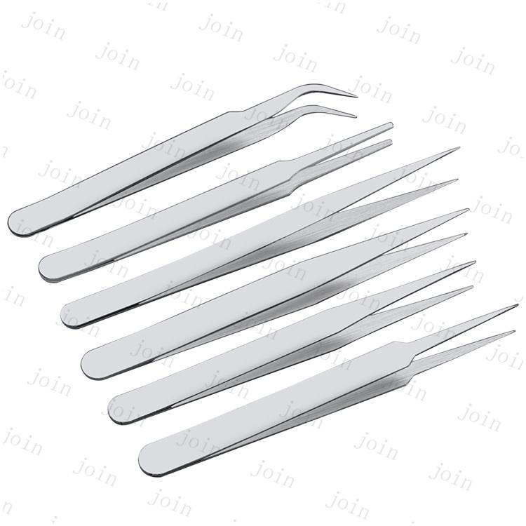 精密ピンセット 日本国内当日発送 6本セット 極細ピンセット ネイルアート デコ ストレートタイプ アクセサリー工具ツール ワシ口タイプ マツエク#br97 |  | 09
