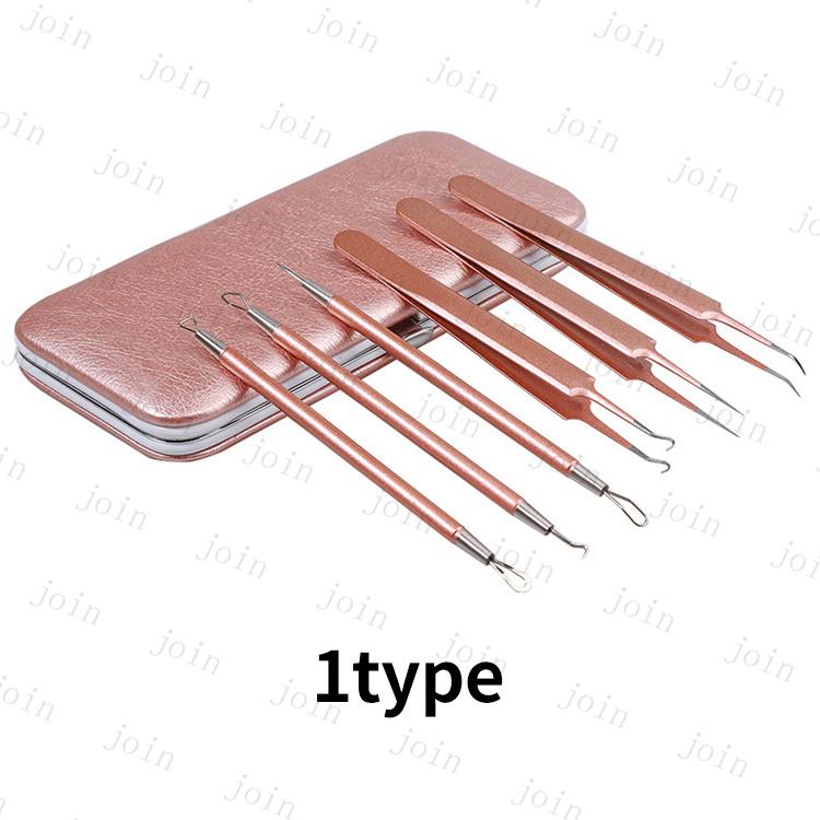 毛穴ケア専用キット 日本国内当日発送 ニキビ取り器具 5本セット ピンセット 抗菌ステンレス 角栓プッシャー 美容ツー いちご鼻 黒ずみ セルフスキンケア #br98 |  | 04