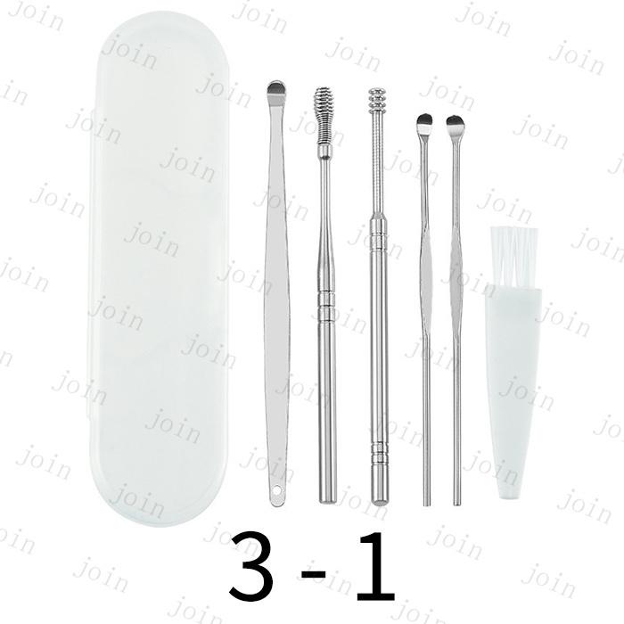 耳かき 日本国内当日発送 6点セット 耳掻き 耳掃除 みみかき 耳垢 クリーナー  手入れ 耳くそ 持ちやすい スパイラル耳かき ステンレス製 スプリング #br99 |  | 04