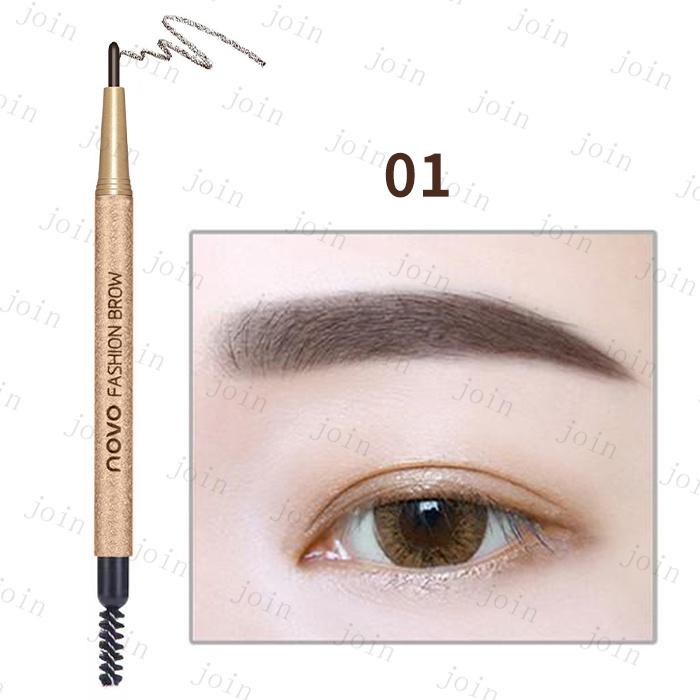 4colorセット アイブロウペンシル アイブロウブラシ 韓国コスメ 眉毛用 メイク道具 3種類 メイクアップ道具 眉毛テンプレート #cs152 |  | 01
