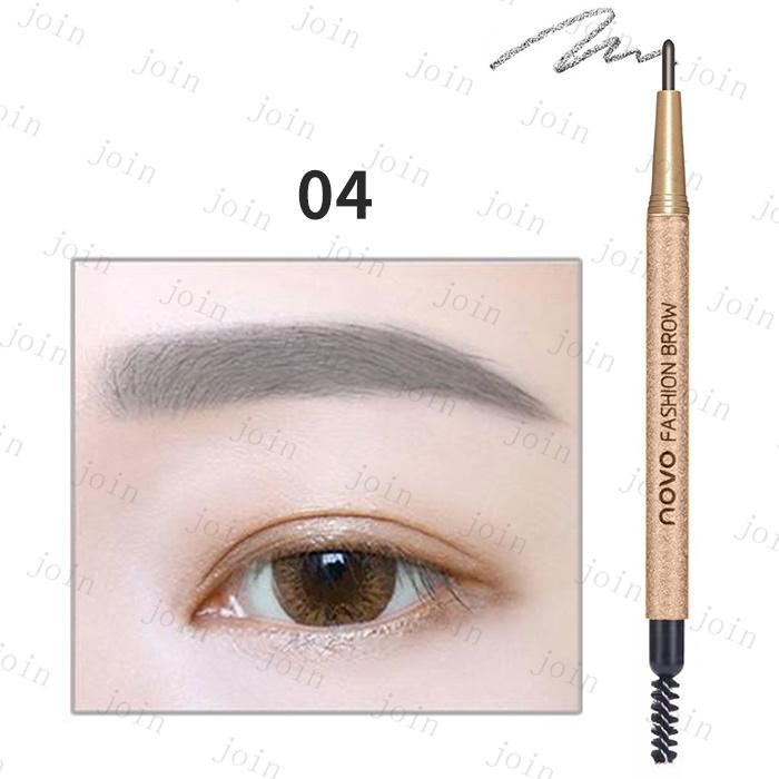 4colorセット アイブロウペンシル アイブロウブラシ 韓国コスメ 眉毛用 メイク道具 3種類 メイクアップ道具 眉毛テンプレート #cs152 |  | 04