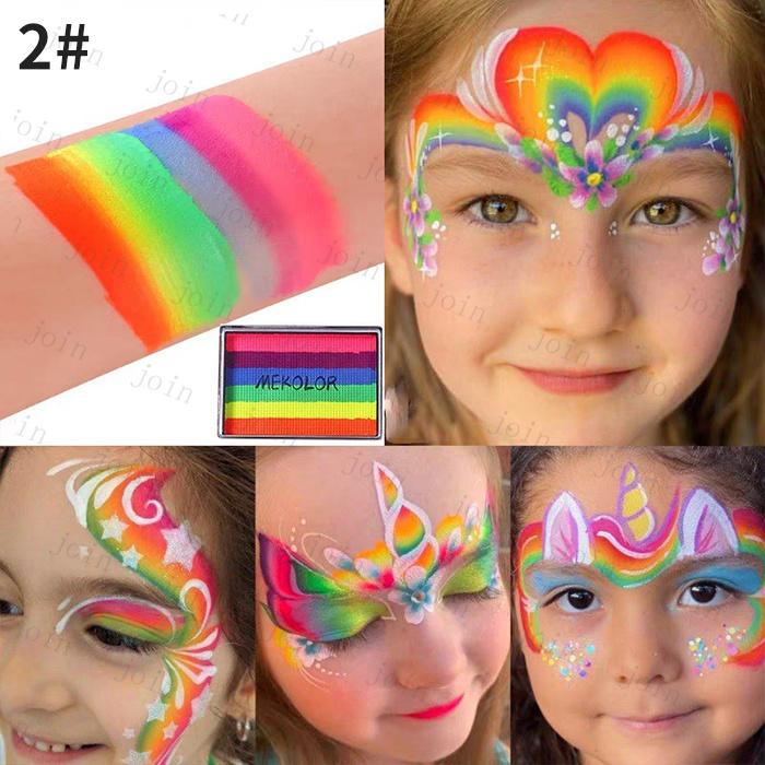 フェイスペイント (#cs355) 6色 ボディペイント 顔ペイント 安全 無毒 簡単水洗 クリスマス 仮装 コスプレ ハロウィン ベリーペイント 小道具 スポーツ応援 |  | 02