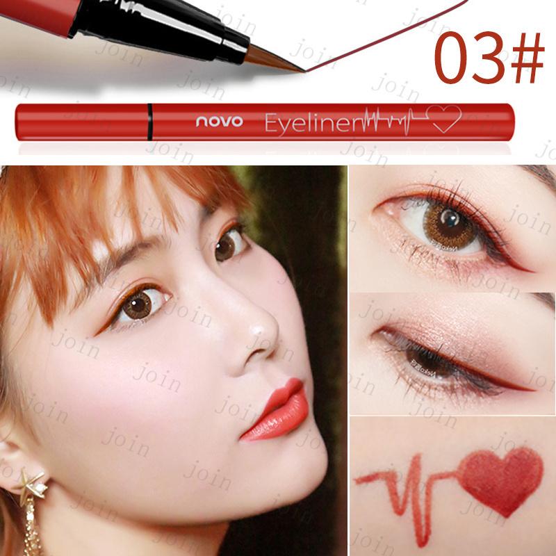 新品 MINSHZEE リキッドアイライナー 赤色 コスメ アイメイク方法》キングダム リキッドアイライナーR1