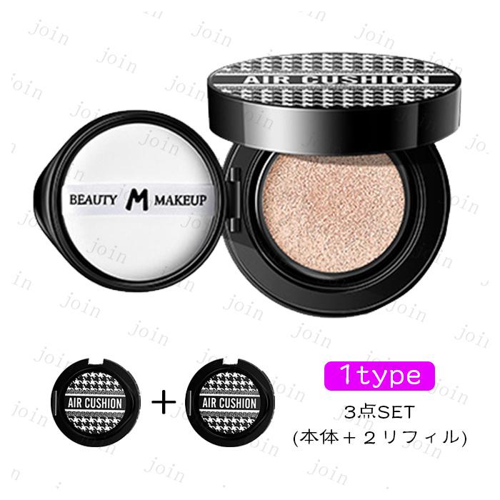 クッションファンデーション 日本国内当日発送 3点セット クッション ファンデーション 詰め替え 韓国コスメ レフィル付き クッションファンデ カバー力 #cs604 |  | 03