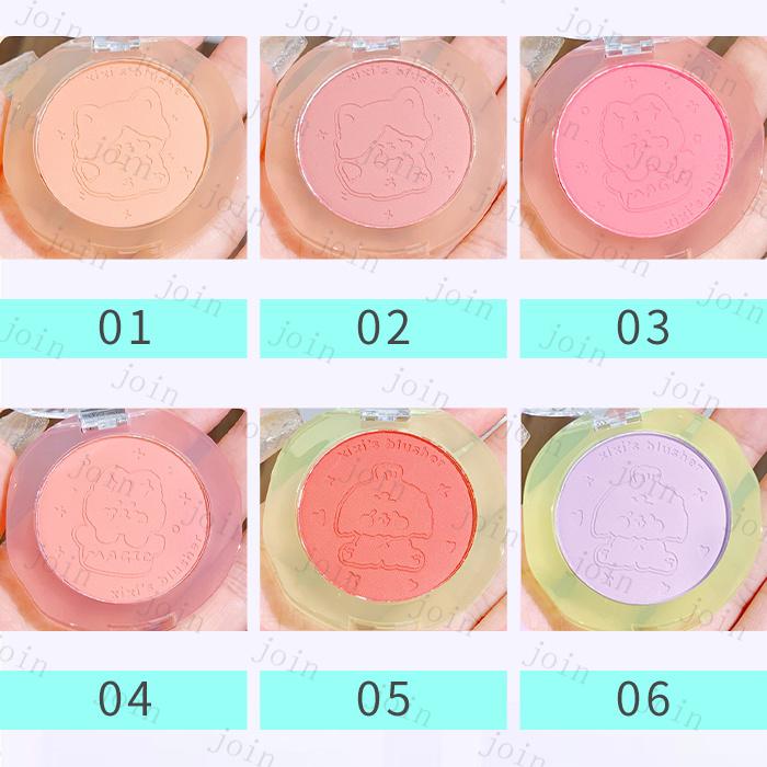 チーク (cs607) 日本国内当日発送 6color チークカラー 落ちにくい