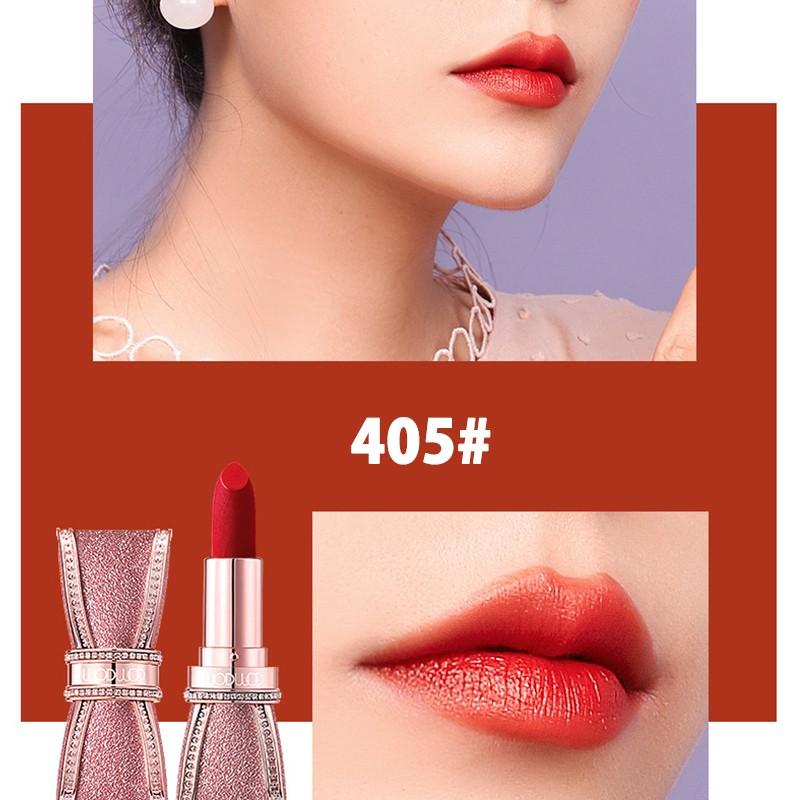 Cs91 可愛いリボン ダイヤモンド付き リップ 口紅 激安通販 Lip リップスティック Tint 韓国化粧品 ティント 送料無料 ピンク