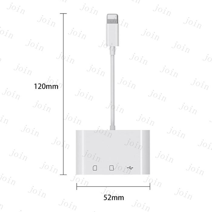 3in1 SDカードリーダー 日本国内当日発送 ライトニング Lightnng phone ipad USB スマホ データ転送 SDカード TFカード カメラリーダー ファイル転送 #dk61 |  | 10