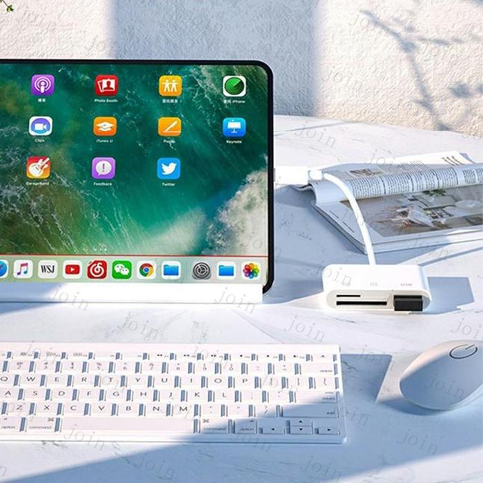 3in1 SDカードリーダー 日本国内当日発送 ライトニング Lightnng phone ipad USB スマホ データ転送 SDカード TFカード カメラリーダー ファイル転送 #dk61 |  | 08