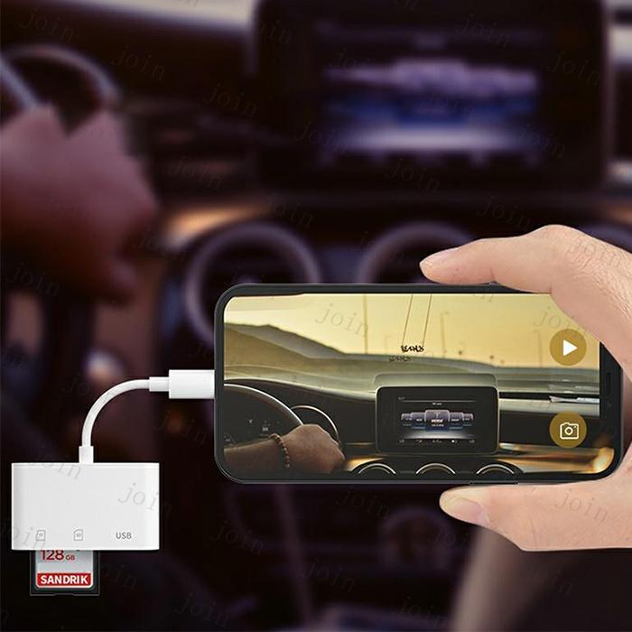 3in1 SDカードリーダー 日本国内当日発送 ライトニング Lightnng phone ipad USB スマホ データ転送 SDカード TFカード カメラリーダー ファイル転送 #dk61 |  | 09