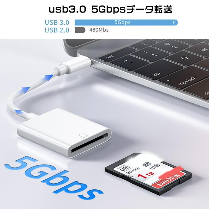 カードリーダー type-c 日本国内当日発送 コンパクト 多機能 SDカード読み取り Type-C端子搭載のスマートフォン パソコンに対応 #dk66 |  | 04