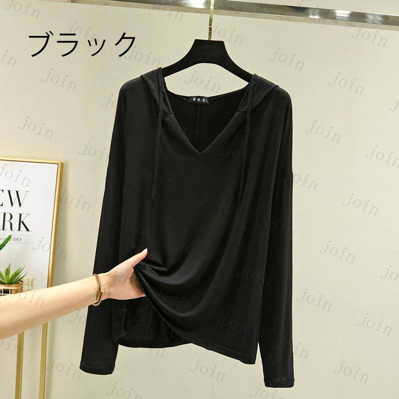 ft58#Tシャツ 長袖 レディース 日本国内当日発送 5color パーカー 薄手