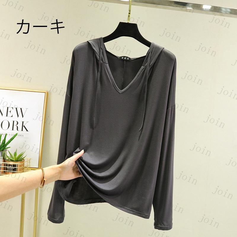 ft58#Tシャツ 長袖 レディース 日本国内当日発送 5color パーカー 薄手