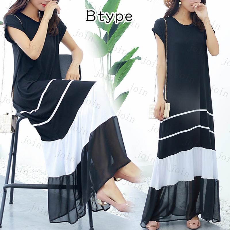 ロングワンピース 半袖 (FW56#) 日本国内当日発送 マキシワンピース レディース フレア Aライン 大きいサイズ 体型カバー ワンピース ノースリーブ きれいめ |  | 07